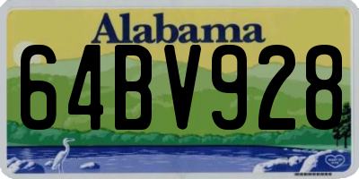 AL license plate 64BV928