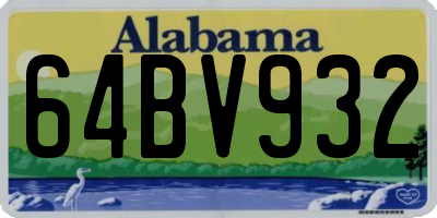 AL license plate 64BV932