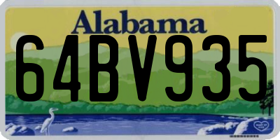 AL license plate 64BV935