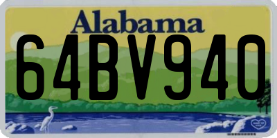 AL license plate 64BV940