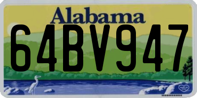 AL license plate 64BV947