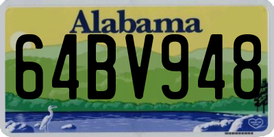 AL license plate 64BV948