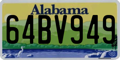 AL license plate 64BV949