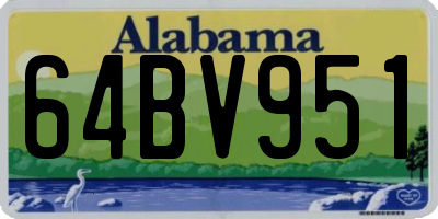 AL license plate 64BV951