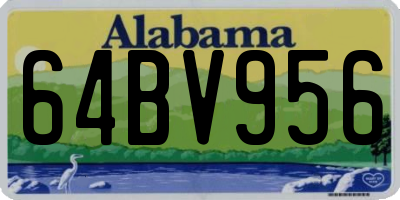 AL license plate 64BV956