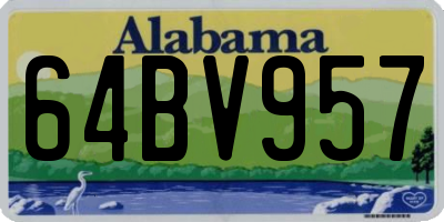 AL license plate 64BV957