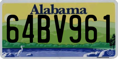 AL license plate 64BV961