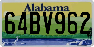 AL license plate 64BV962