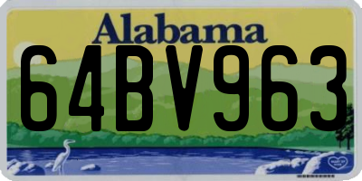 AL license plate 64BV963