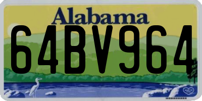AL license plate 64BV964