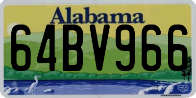 AL license plate 64BV966
