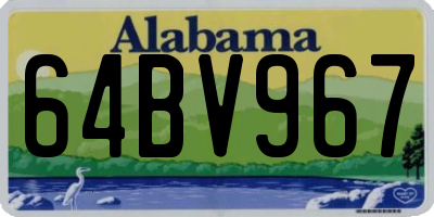 AL license plate 64BV967