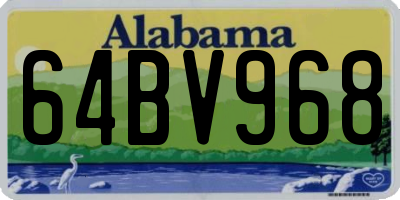 AL license plate 64BV968