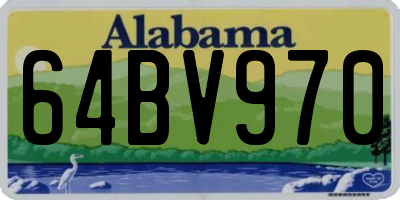 AL license plate 64BV970