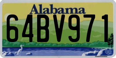 AL license plate 64BV971