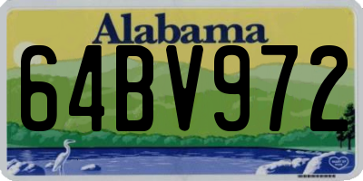 AL license plate 64BV972