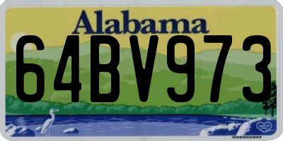 AL license plate 64BV973