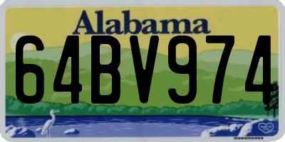 AL license plate 64BV974