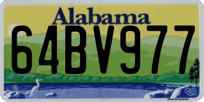 AL license plate 64BV977