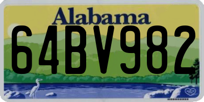 AL license plate 64BV982