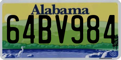 AL license plate 64BV984