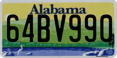 AL license plate 64BV990