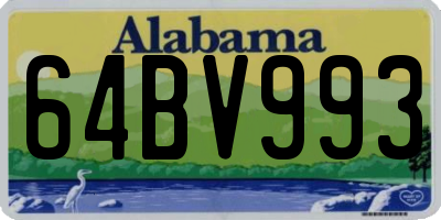 AL license plate 64BV993