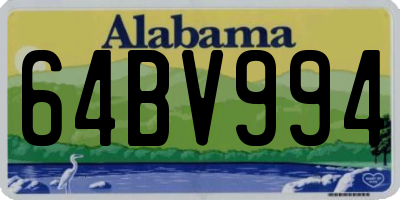 AL license plate 64BV994