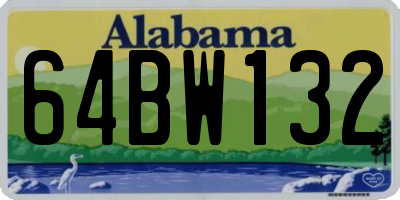 AL license plate 64BW132