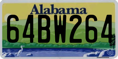 AL license plate 64BW264