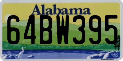 AL license plate 64BW395