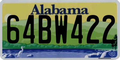 AL license plate 64BW422