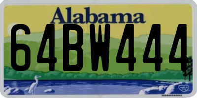 AL license plate 64BW444