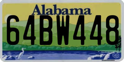 AL license plate 64BW448