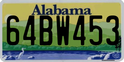 AL license plate 64BW453