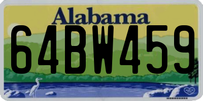 AL license plate 64BW459