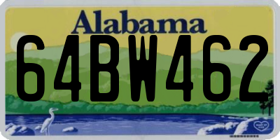 AL license plate 64BW462