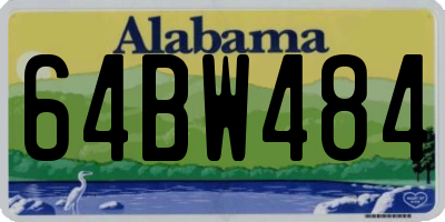 AL license plate 64BW484