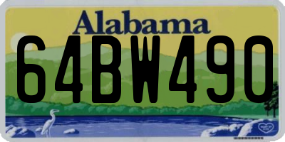 AL license plate 64BW490