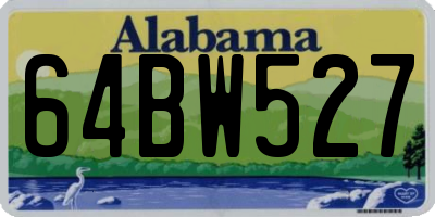 AL license plate 64BW527