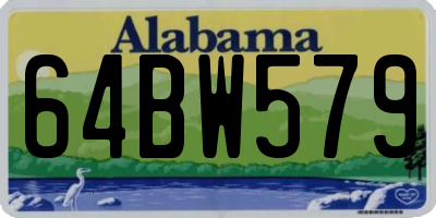 AL license plate 64BW579