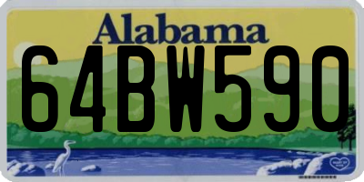 AL license plate 64BW590