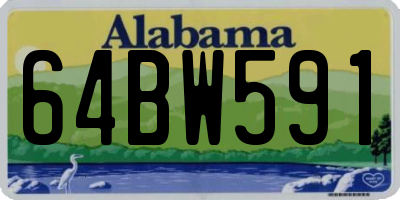 AL license plate 64BW591