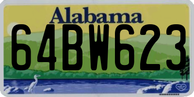 AL license plate 64BW623