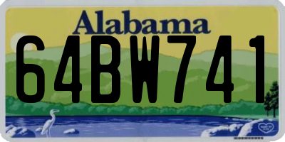 AL license plate 64BW741