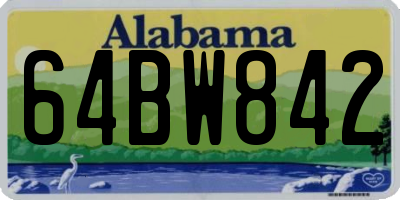 AL license plate 64BW842