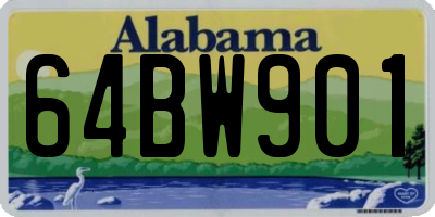 AL license plate 64BW901