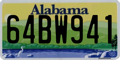 AL license plate 64BW941