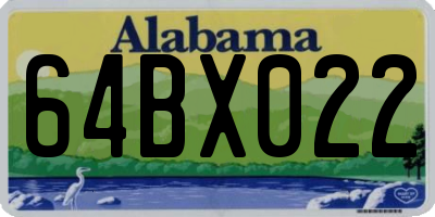 AL license plate 64BX022