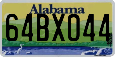 AL license plate 64BX044